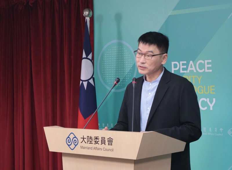 陸委會副主委梁文傑主持記者會