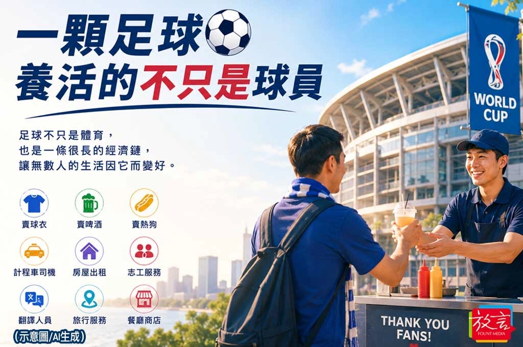 《放．新聞／世足賽》一顆足球　養活的不只是球員