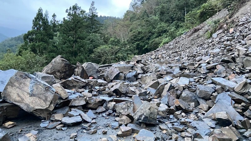 太平山宜專一線邊坡崩塌