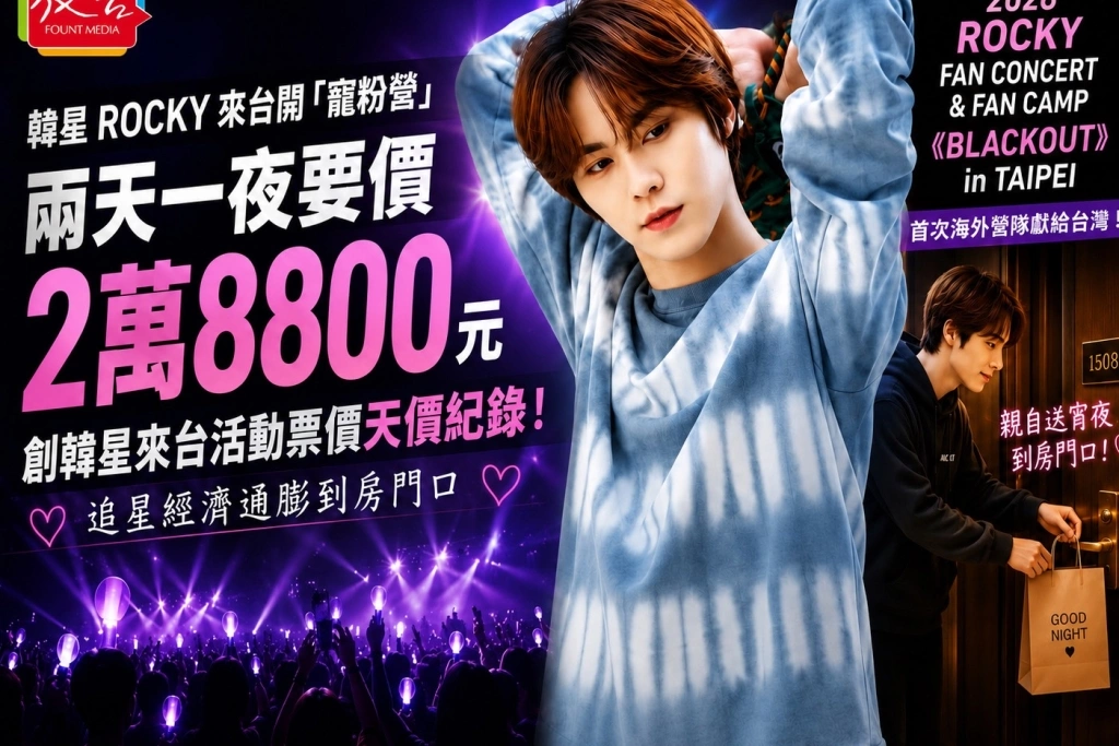 兩天一夜要價2萬8800元 韓星ROCKY來台開「寵粉營」創天價紀錄 追星經濟通膨到房門口
