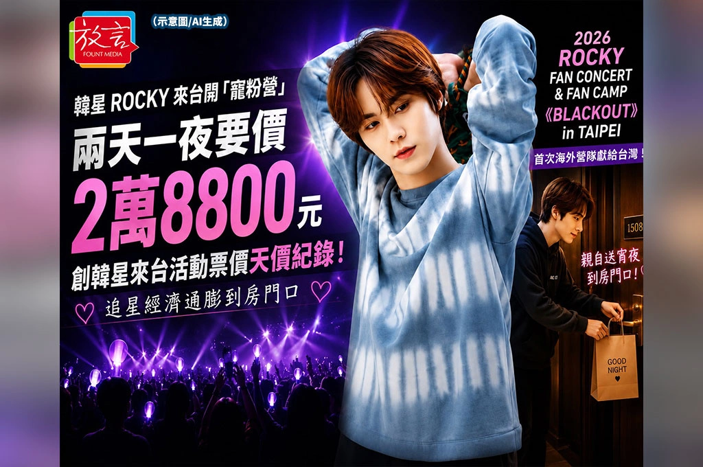兩天一夜要價2萬8800元 韓星ROCKY來台開「寵粉營」創天價紀錄 追星經濟通膨到房門口