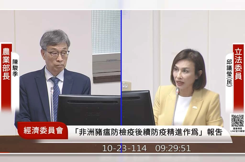 台中爆疑非洲豬瘟本土首例⋯邱議瑩轟拖10天才採檢「盧秀燕擔得起？」陳駿季：禁令以15天基準，若無擴散有望解封