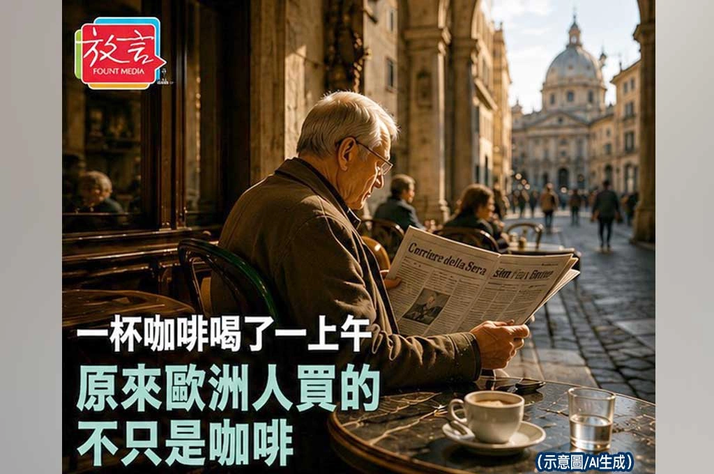  一杯咖啡喝了一上午　原來歐洲人買的不只是咖啡