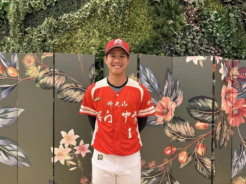 高中木棒聯賽記者會　普門投手鄭品紳出席