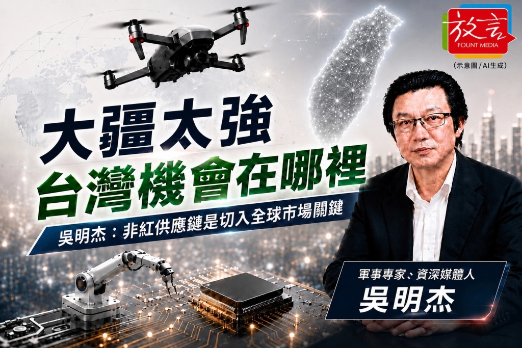 大疆太強，台灣機會在哪裡？吳明杰：非紅供應鏈是切入全球市場關鍵