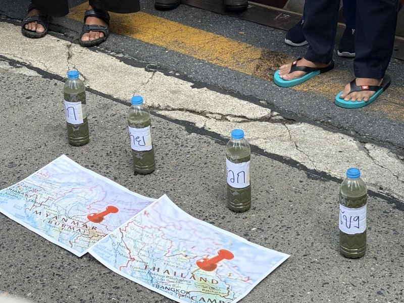 泰國民團赴中國使館抗議   籲為中資跨境污染負責