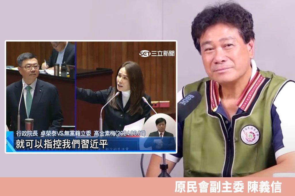 高金素梅「污名化」原住民…陳義信指「尊重立場、言論」:「我是中華民國台灣原住民」!喊話:努力選出「台灣派」原民立委