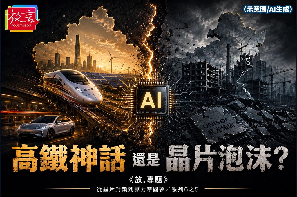 《放. 專題》從晶片封鎖到算力帝國夢！系列6之5/高鐵神話還是晶片泡沫？