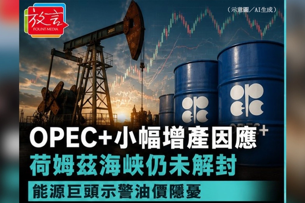 荷姆茲仍卡關，油國照樣加量——OPEC+同意9月增產18.8萬桶，埃克森美孚警告油價難降