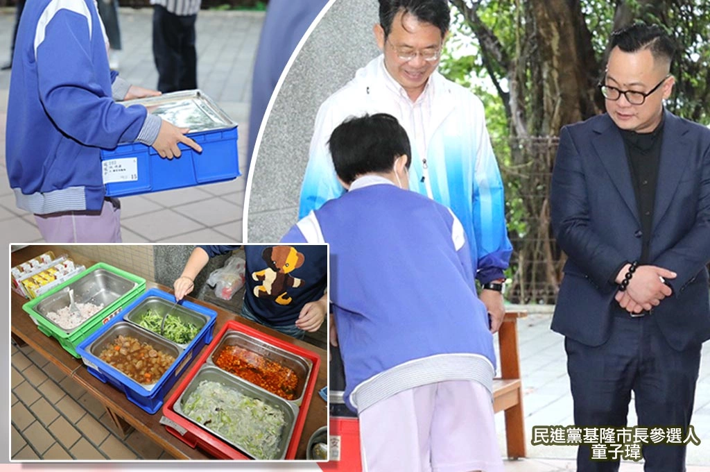 童子瑋連日視察營養午餐奏效...謝國樑「跟進」宣布週三「特餐日」