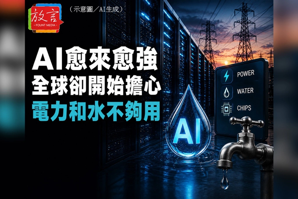 AI愈來愈強 全球卻開始擔心電力和水不夠用