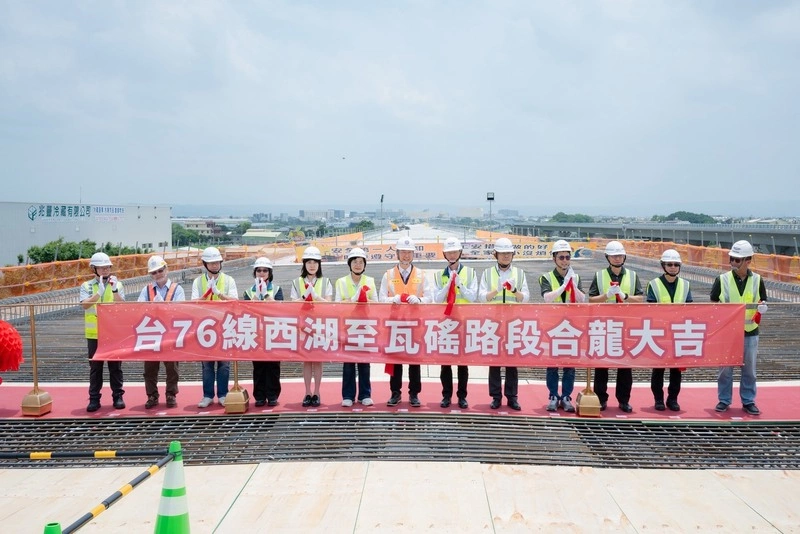台76線延伸工程高架橋合龍　陳世凱：目標11月通車