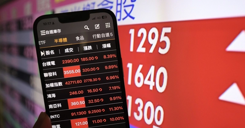 台積電上漲195元　台股勁揚逾2900點突破42800點