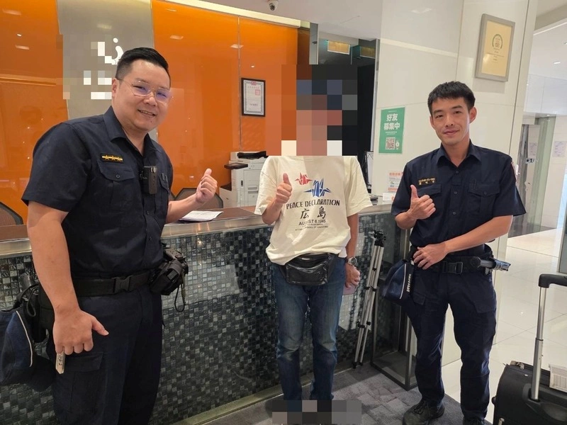 迷航台中車站2小時警帶領回旅店　日客印證熱情台灣