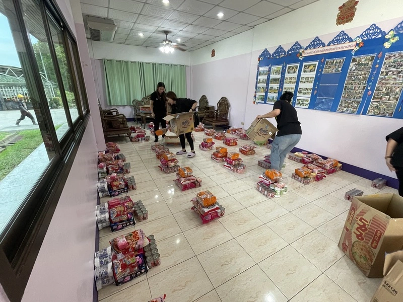 泰國台商準備物資送往合艾