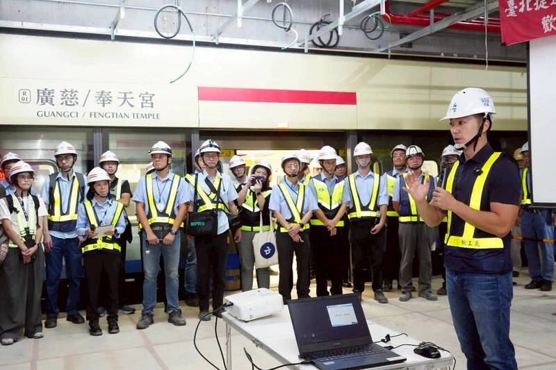 蔣萬安視導北捷信義線東延段
