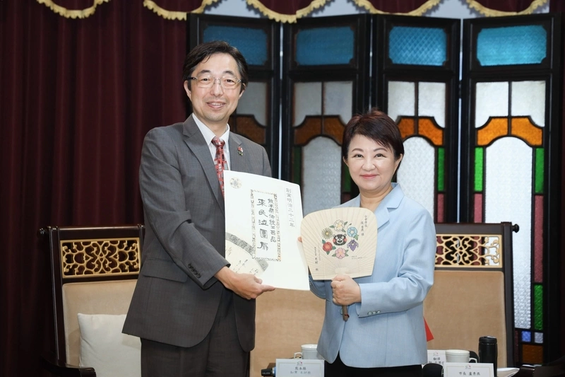 日本熊本縣強震適逢知事訪中市　盧秀燕傳達慰問