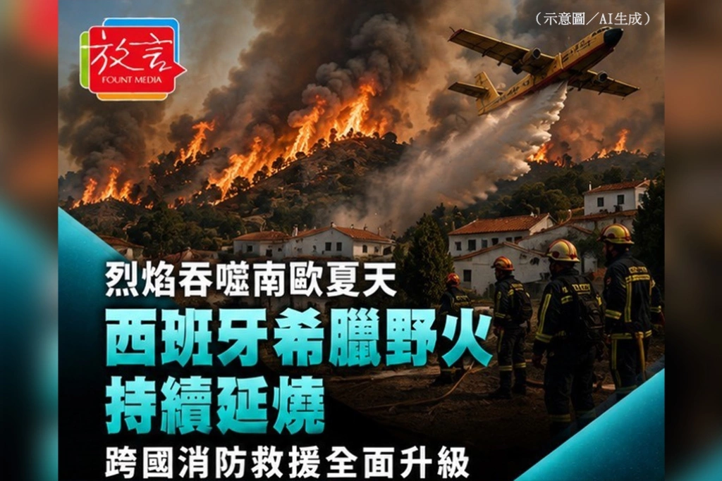 烈焰吞噬南歐夏天——西班牙、希臘野火持續延燒，跨國消防救援全面升級
