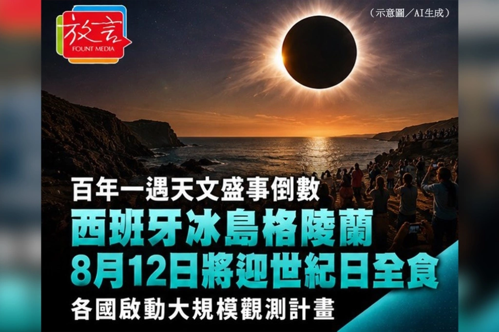 百年一遇天文盛事倒數——西班牙、冰島、格陵蘭8月12日將迎世紀日全食，各國啟動大規模觀測計畫