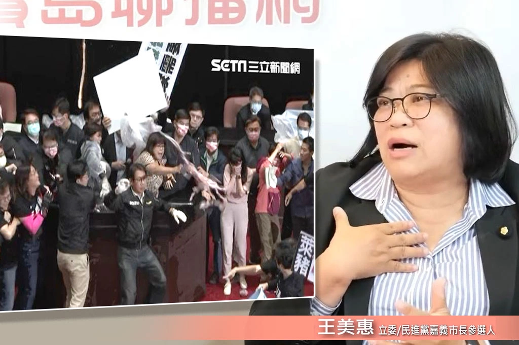 談立院豬內臟混戰…王美惠回顧「扔回去」身上都腥味：當時想著不能讓中華民國台灣行政院長在國際丟臉