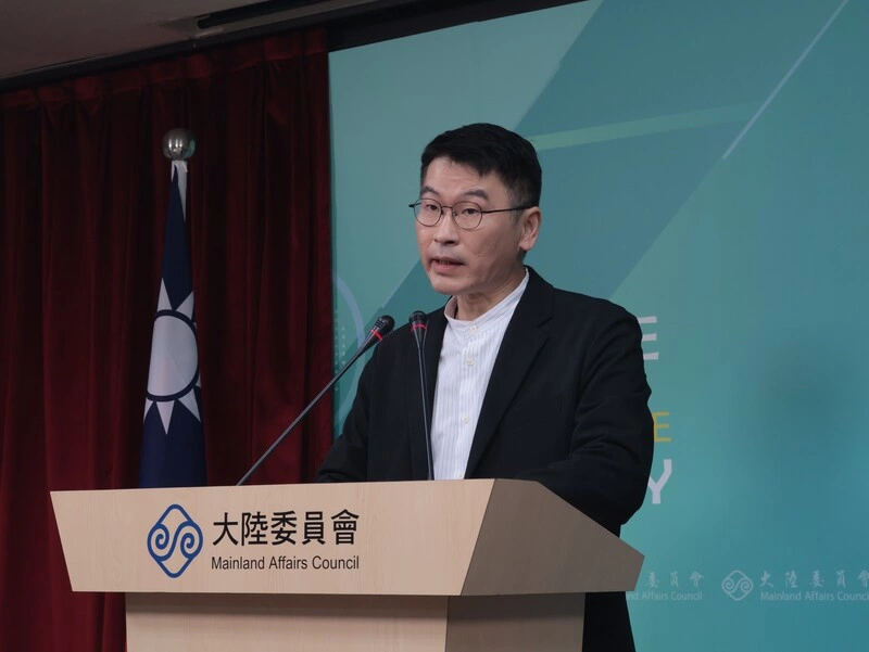 陸委會副主委梁文傑主持記者會