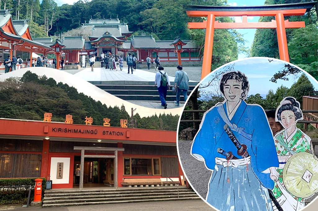 【桑梓散步】新婚龍馬夫婦在霧島