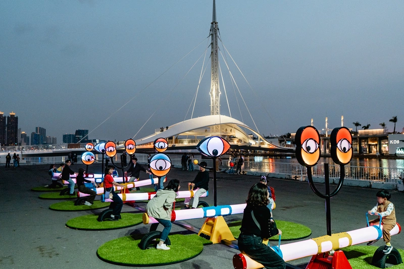 駁二最新藝術裝置　「好奇翹翹板」啟用