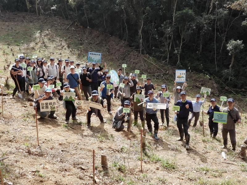 南投林保分署原生樹種生態造林　護魚池琴蛙棲地