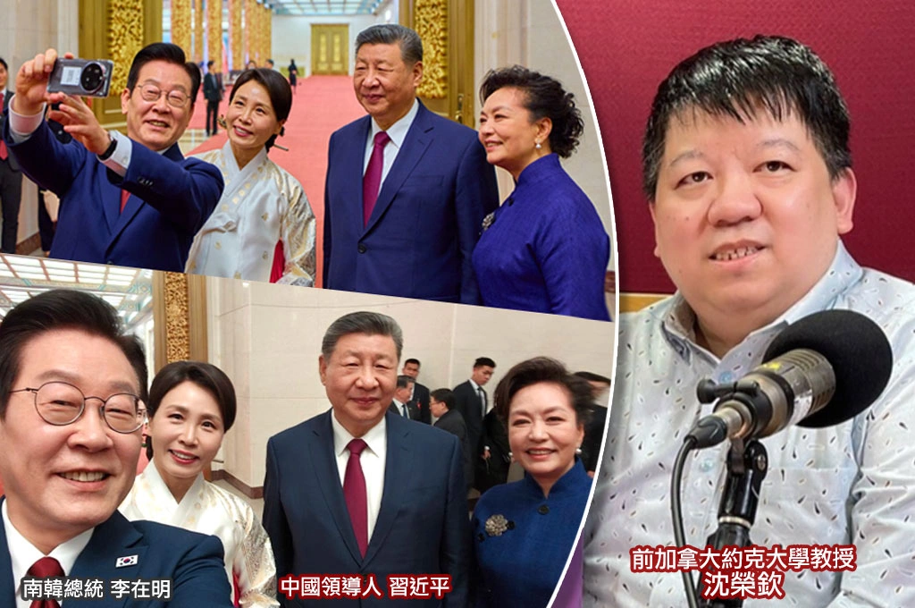 李在明曬自拍合照讚「小米畫質好」...沈榮欽諷「習近平夫婦對焦失準」：比側拍差太多