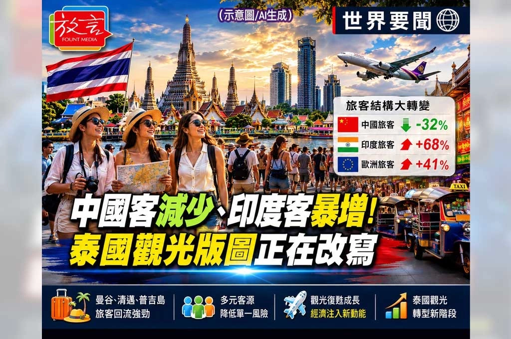 《放. 新聞／世界要聞／泰國》中國客減少、印度客暴增！泰國觀光版圖正在改寫