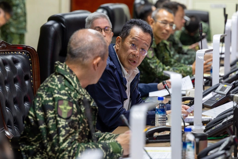 中共軍演　顧立雄坐鎮聯合作戰指揮中心