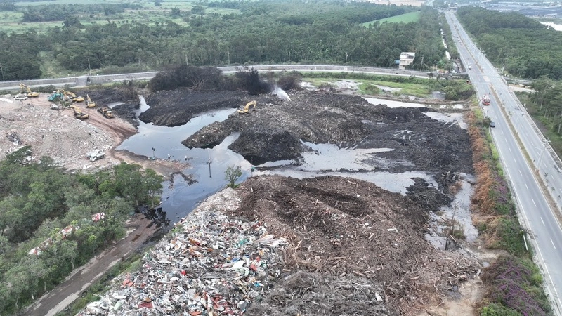 台南烏樹林暫置場火勢完全撲滅