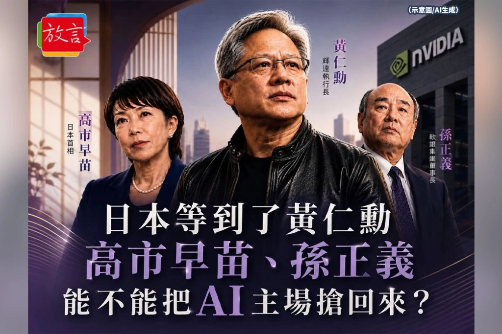 日本等到了黃仁勳　高市早苗、孫正義能不能把AI主場搶回來？