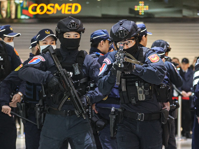 北捷無差別攻擊演練　霹靂小組到場戒備