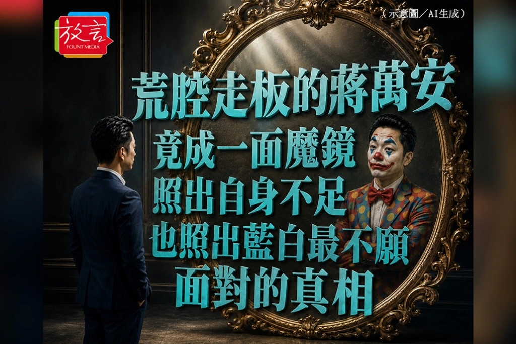 【蔻擊. 蔻集】荒腔走板的蔣萬安　竟成一面魔鏡，照出自身不足，也照出藍白最不願面對的真相