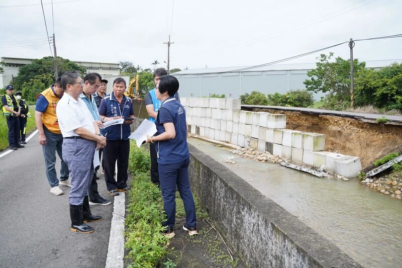 雨勢釀湖口波羅汶溪護岸塌　竹縣府擬投千萬修復