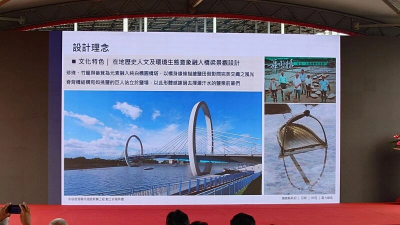 布袋商港新聯外道路動土 打造新地標媲美淡江大橋