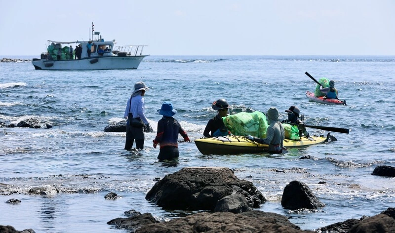 中秋連假東西吉嶼淨灘　公私協力清出257公斤海廢