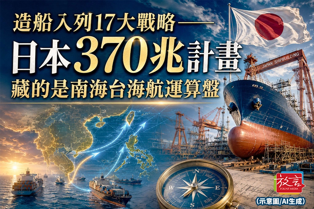 造船入列17大戰略——日本370兆計畫,藏的是南海台海航運算盤