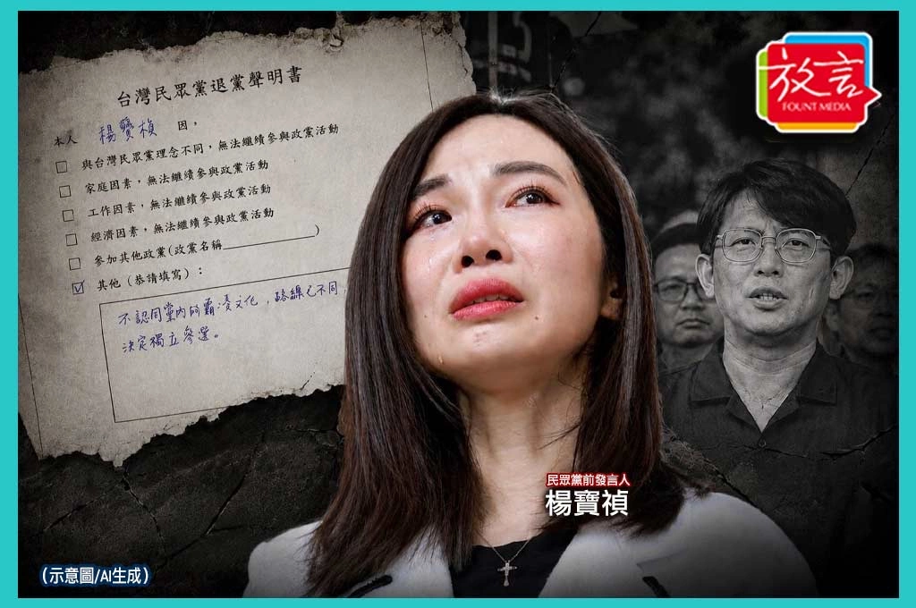 楊寶楨正式退黨!親曝「不認同黨內霸凌文化」:路線已不同