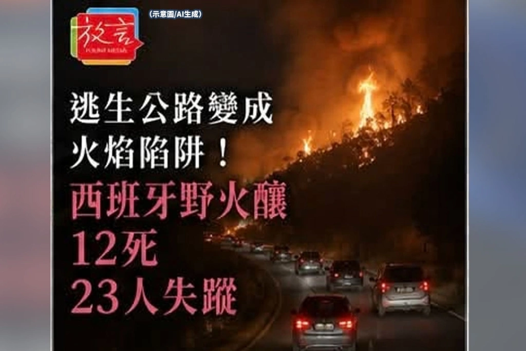 逃生公路變成火焰陷阱！西班牙野火釀12死、23人失蹤