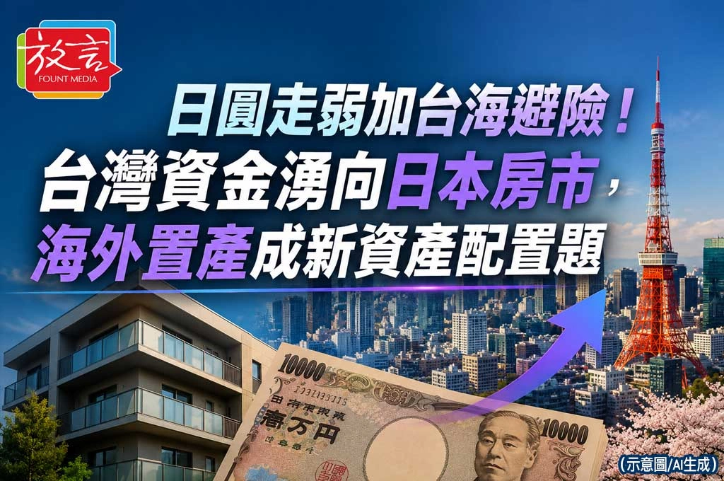 《放. 新聞／理財》日圓走弱加台海避險！台灣資金湧向日本房市，海外置產成新資產配置題