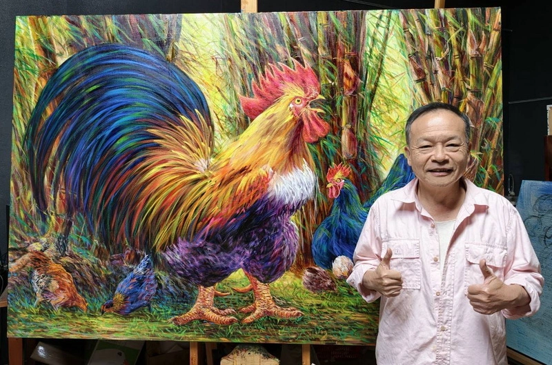 法國秋季沙龍會員陳明順  助弱勢家庭孩童學畫