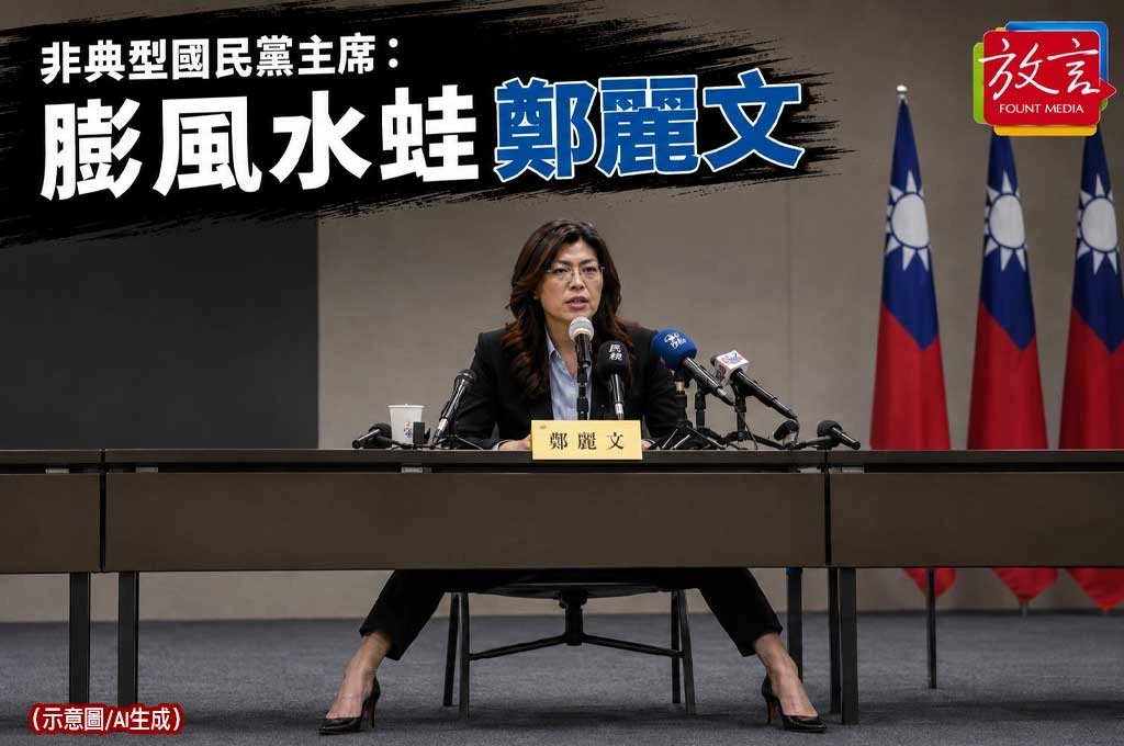 【騰焰飛芒】非典型國民黨主席：膨風水蛙鄭麗文