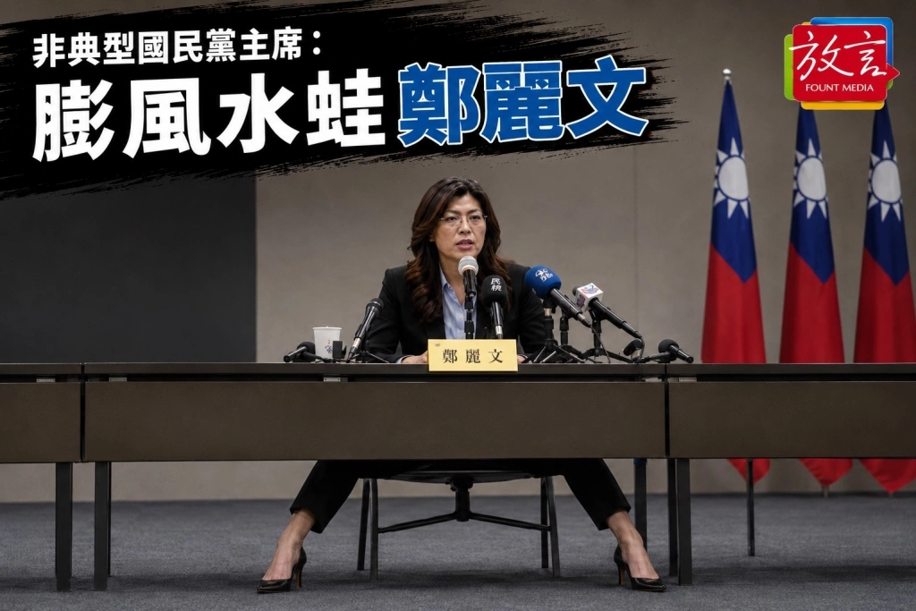 【騰焰飛芒】非典型國民黨主席：膨風水蛙鄭麗文