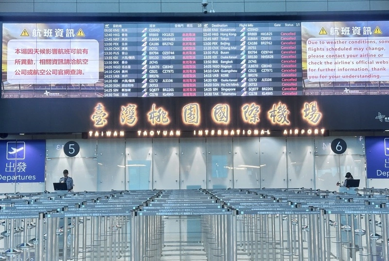 颱風巴威減弱  桃機2航班規劃恢復正常執行