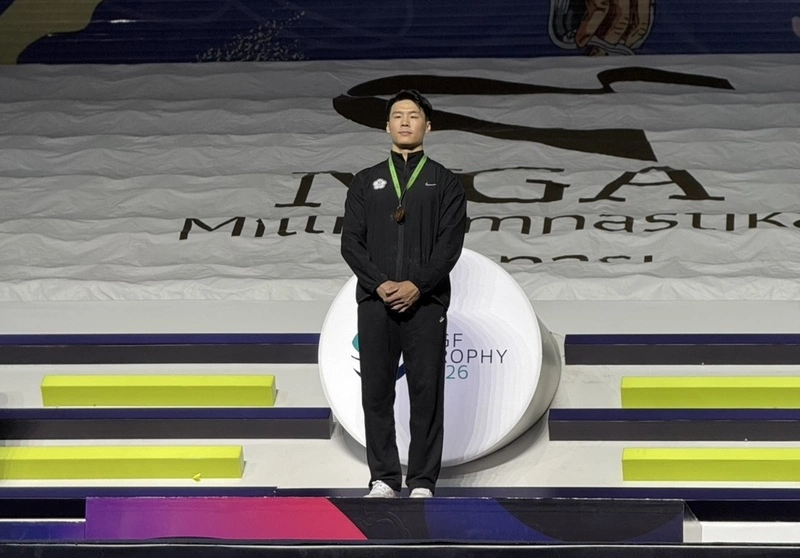 體操世界盃巴庫站摘金　唐嘉鴻：還有進步空間