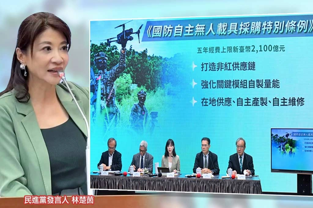 打造無人機「非紅供應鏈」！民進黨：國會應儘速通過2100億預算「打造三合一戰略產業」