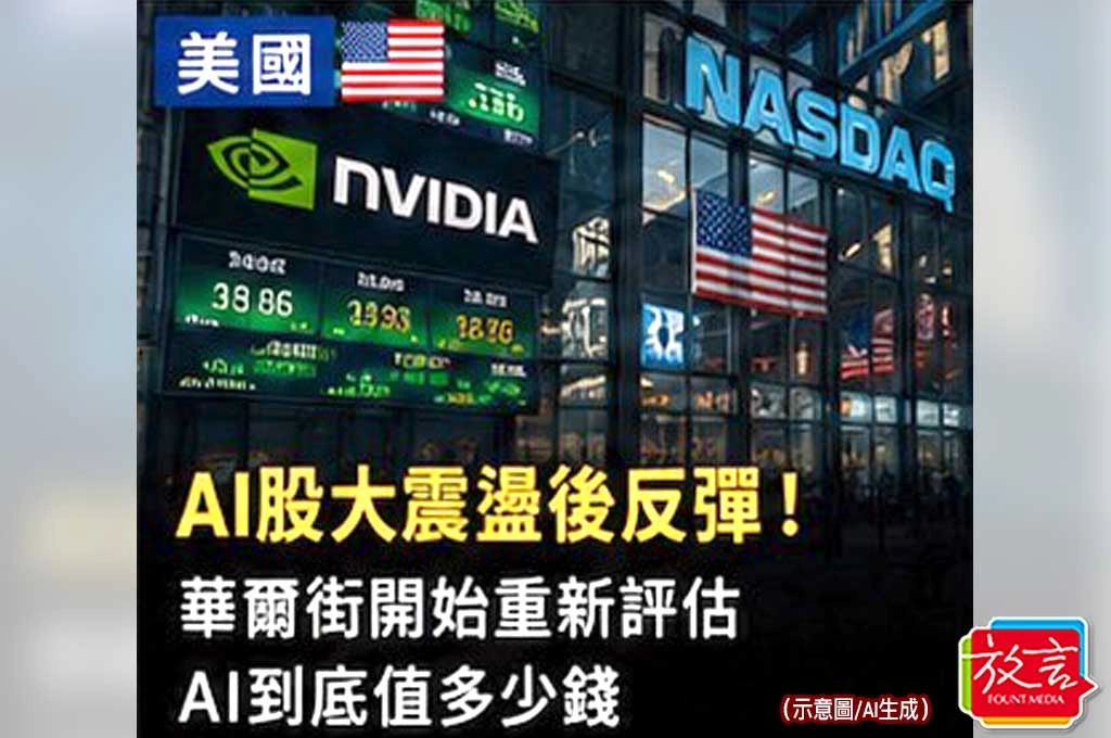 《放. 新聞／世界要聞／美國》 AI股大震盪後反彈！華爾街開始重新評估AI到底值多少錢