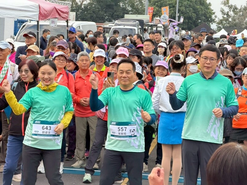 濁水溪紫金馬拉松竹山廣場起跑